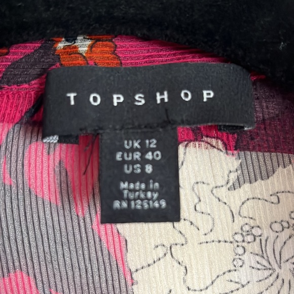 Top shop sheer floral button-down - Picture 5 of 7